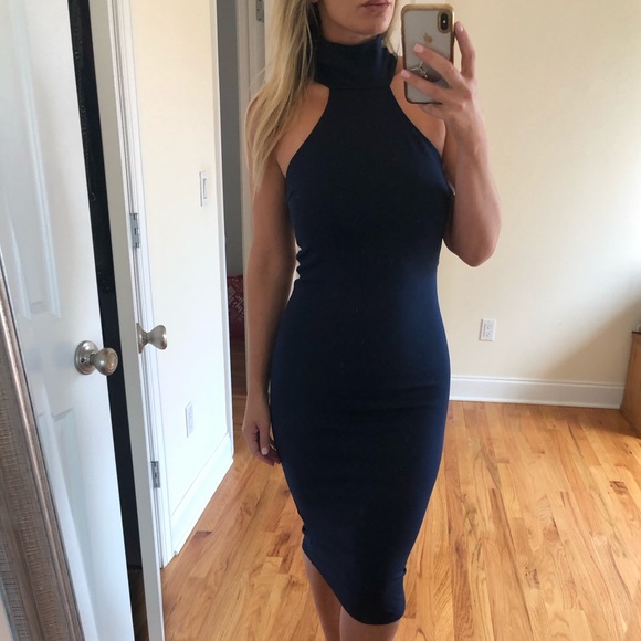 Posh Dresses & Skirts - Posh shop body con navy dress! Posh Dresses & Skirts - Posh shop body con navy dress!